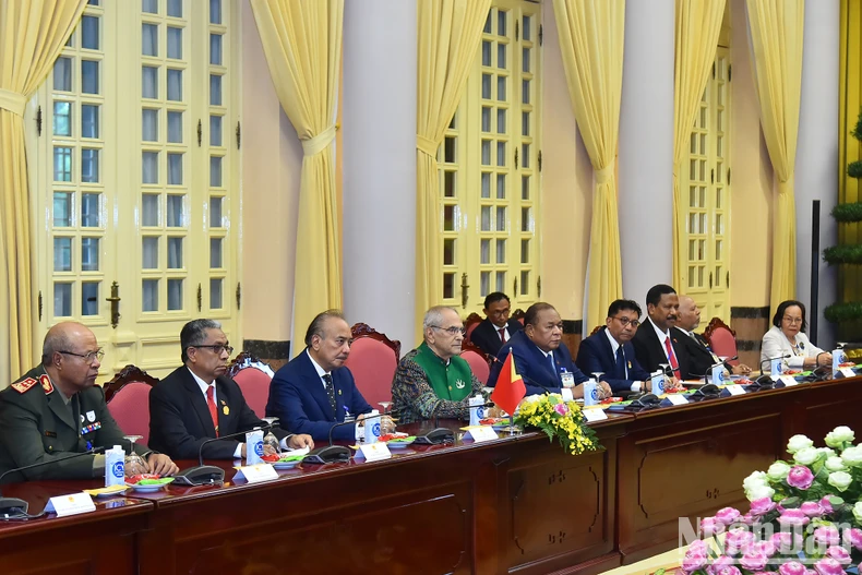 [ภาพ] ประธานาธิบดีโตลัมหารือกับประธานาธิบดีแห่งสาธารณรัฐประชาธิปไตยติมอร์-เลสเต โฮเซ ราโมส-ฮอร์ตา ภาพที่ 7