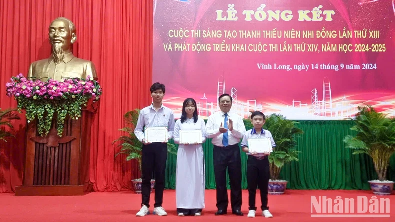 Vinh Long recibió 42 premios a la creatividad de jóvenes, adolescentes y niños foto 1