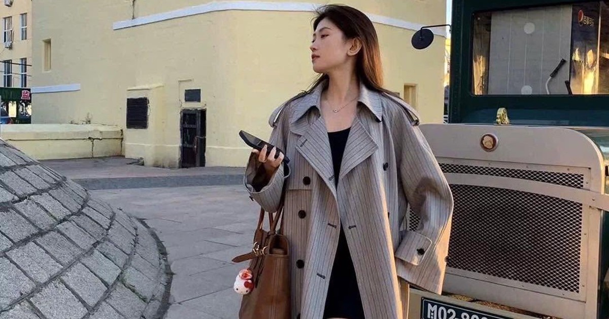 Dress up for work on New Year's Day with a long coat