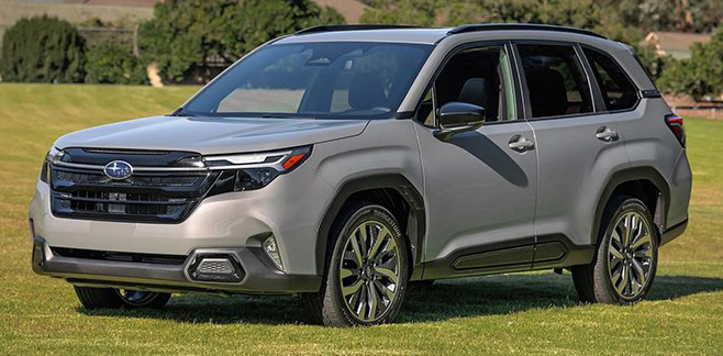 новое поколение subaru forester вид спереди фото 1