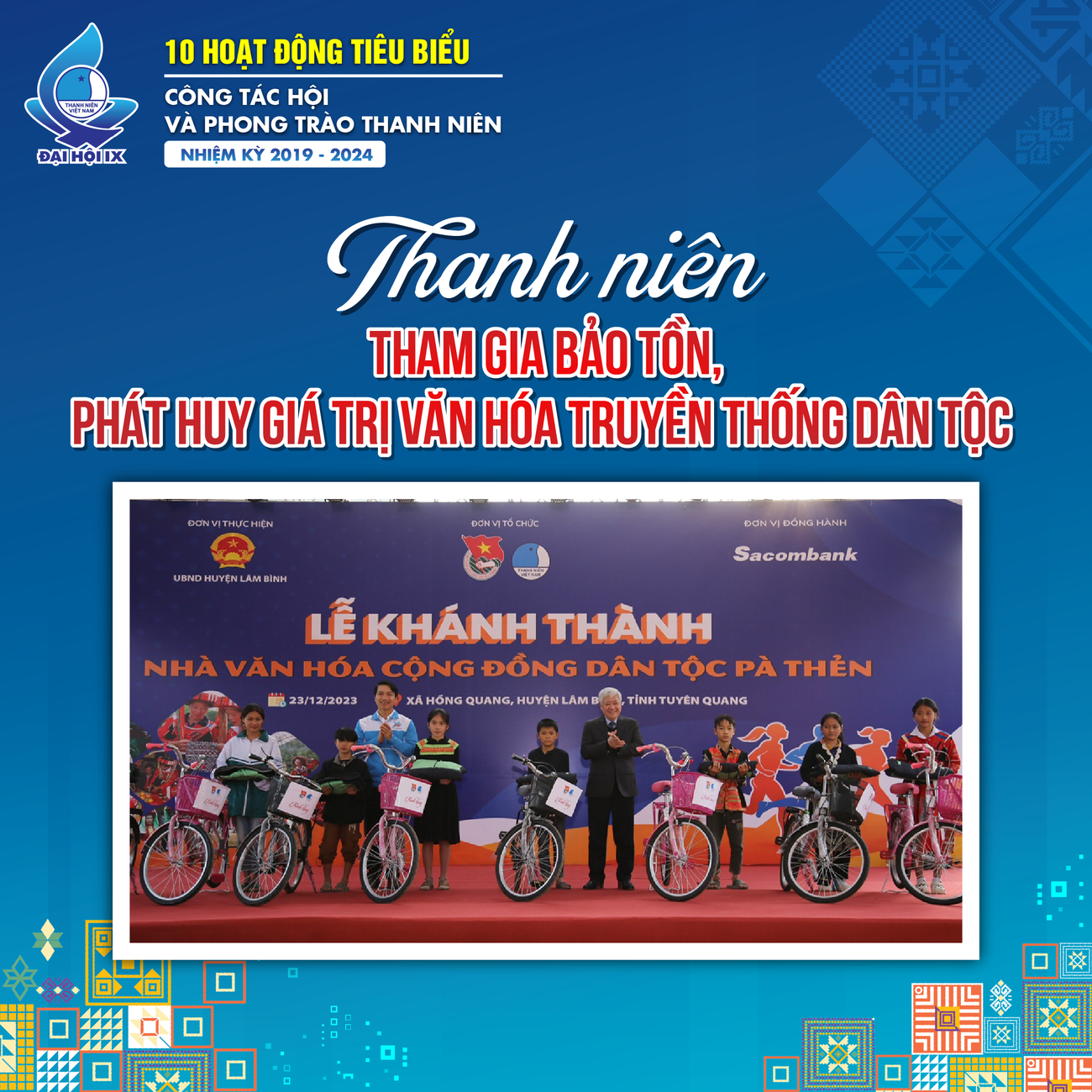 10 hoạt động tiêu biểu công tác Hội LHTN Việt Nam và phong trào thanh niên nhiệm kỳ 2019 - 2024 ảnh 16