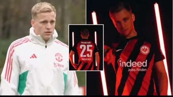 Donny van de Beek rời Man Utd gia nhập Eintracht Frankfurt