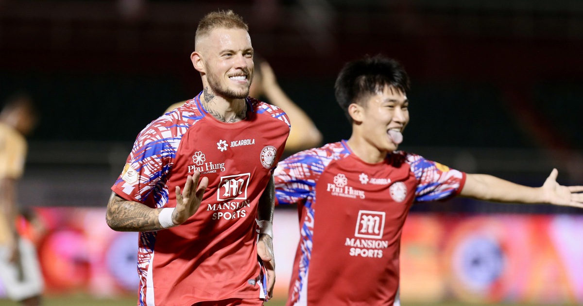 Ho Chi Minh City Club shockingly defeated CAHN team, ending a streak of 6 'goalless' matches