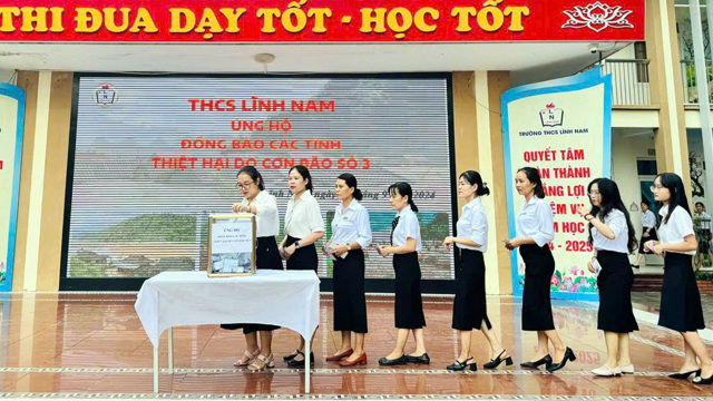 Join hands so that all students in Hoang Mai district can go to school