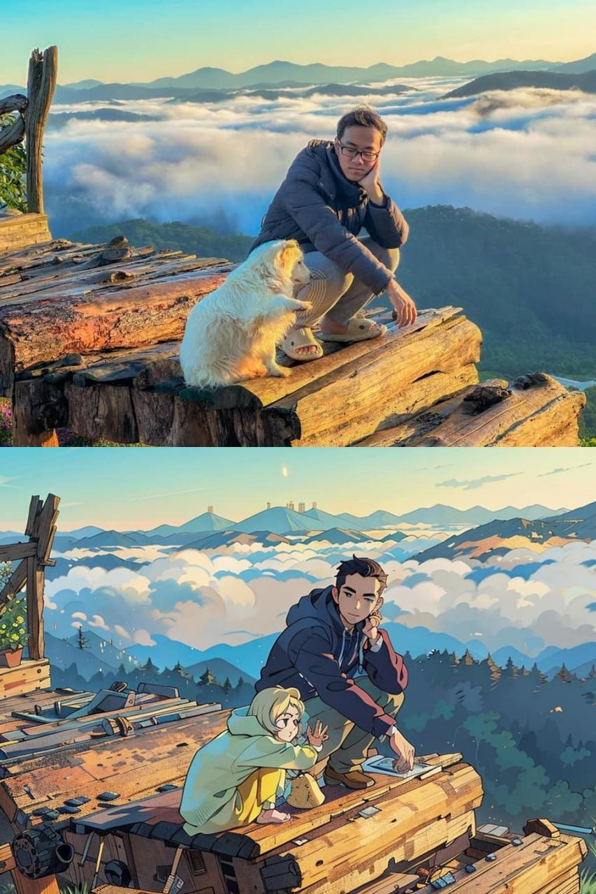 In recent days, many users have been posting photos edited with AI (artificial intelligence) on Facebook. These images have appeared frequently in travel and camping groups and have gradually spread to personal accounts.