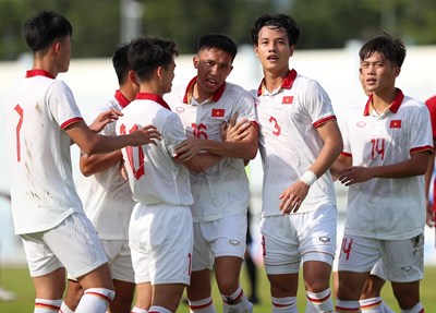 U23 Việt Nam giành chiến thắng trước U23 Lào tại giải U23 Đông Nam Á