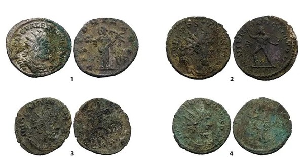 Descubren un raro tesoro de monedas de la época romana en las montañas alemanas