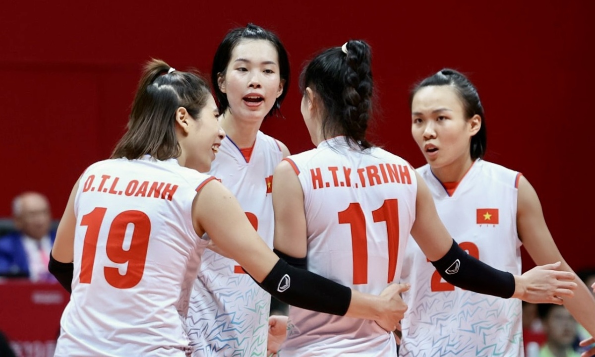 El equipo femenino de voleibol de Vietnam llega a semifinales de Asia por primera vez