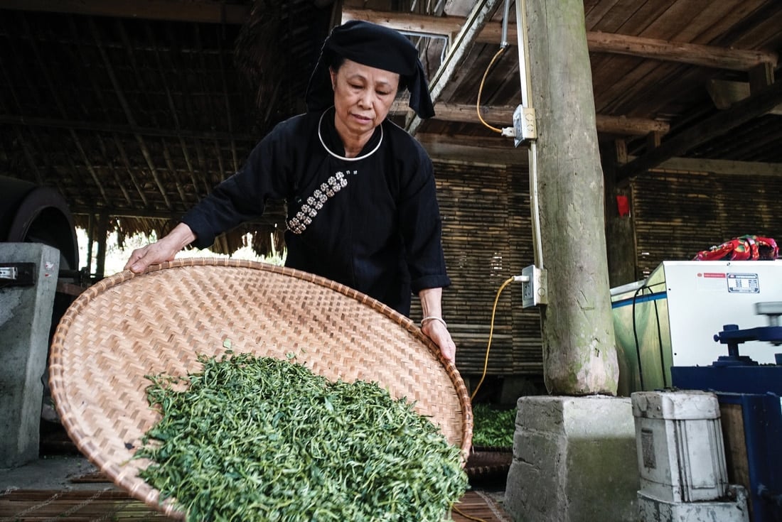 Ở làng Thái Hải, mỗi nhà mỗi nghề, mỗi người mỗi việc cùng chung tay bảo tồn các giá trị di sản văn hóa vật thể và phi vật thể của dân tộc mình - Ảnh: N.H.