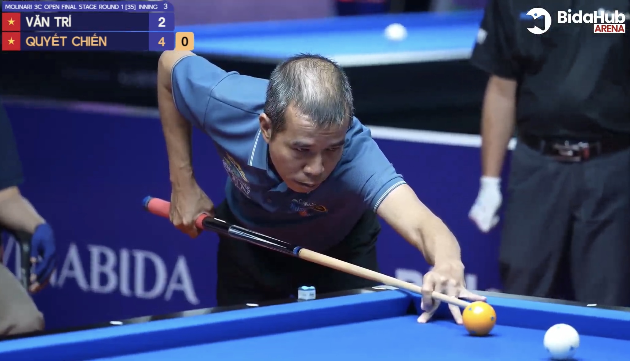 Billiards: Trần Quyết Chiến và 'huyền thoại' Blomdahl cùng đi tiếp với ngôi nhất- Ảnh 2.