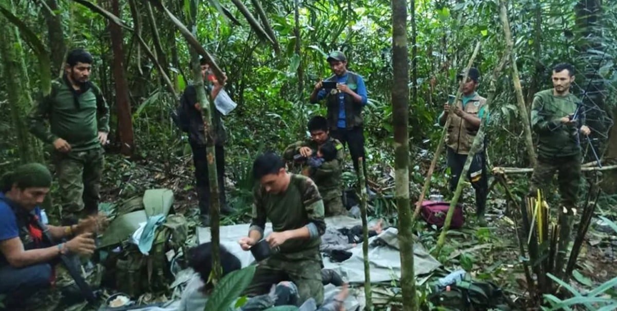 Encuentran vivos a 4 niños tras 40 días perdidos en la selva amazónica