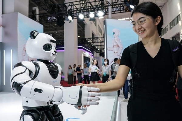 Industrial robot sales in China account for more than half of the world's total