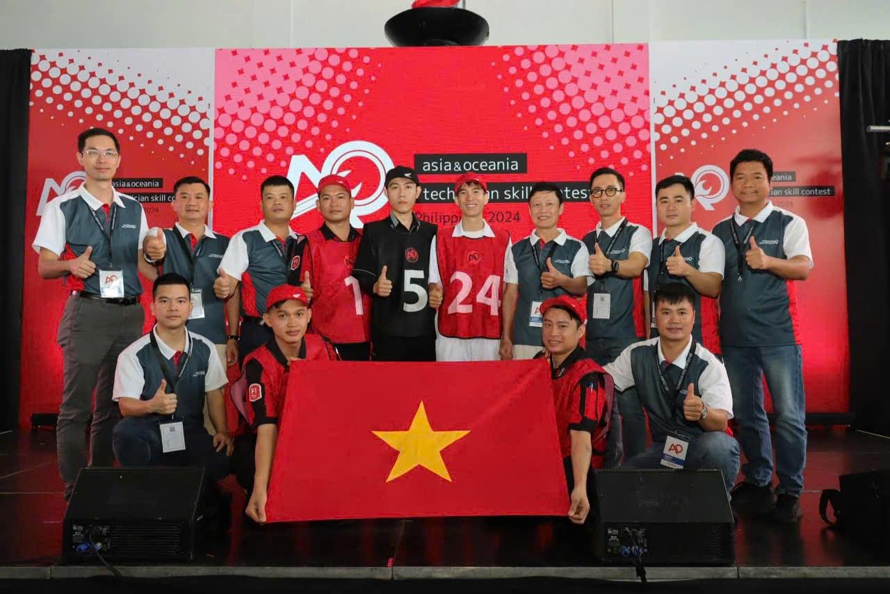 Honda Vietnam won 2 individual awards and 3 team awards at the 2024 Asia - Oceania Excellent Technician Competition