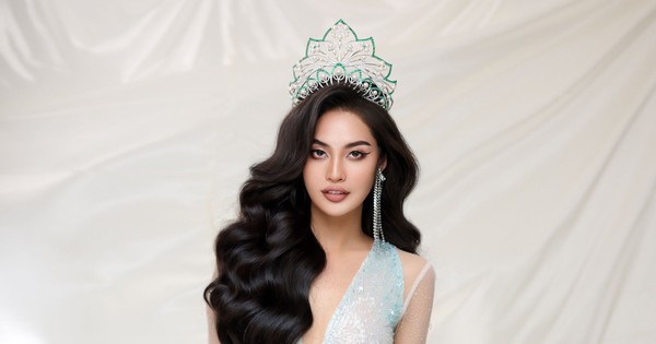 Nong Thuy Hang luce hermosa y atractiva cuando luce una corona de 3 mil millones de VND antes del concurso Miss Amistad Internacional.