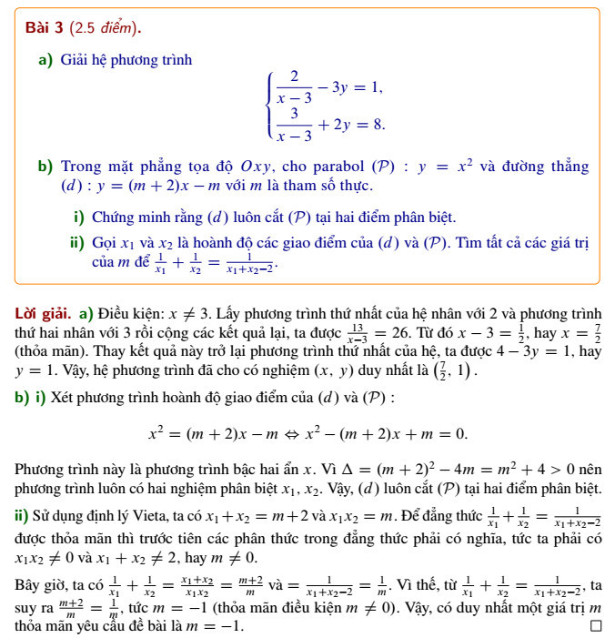 Đáp án đề thi Toán lớp 10 công lập ở Hà Nội - 2