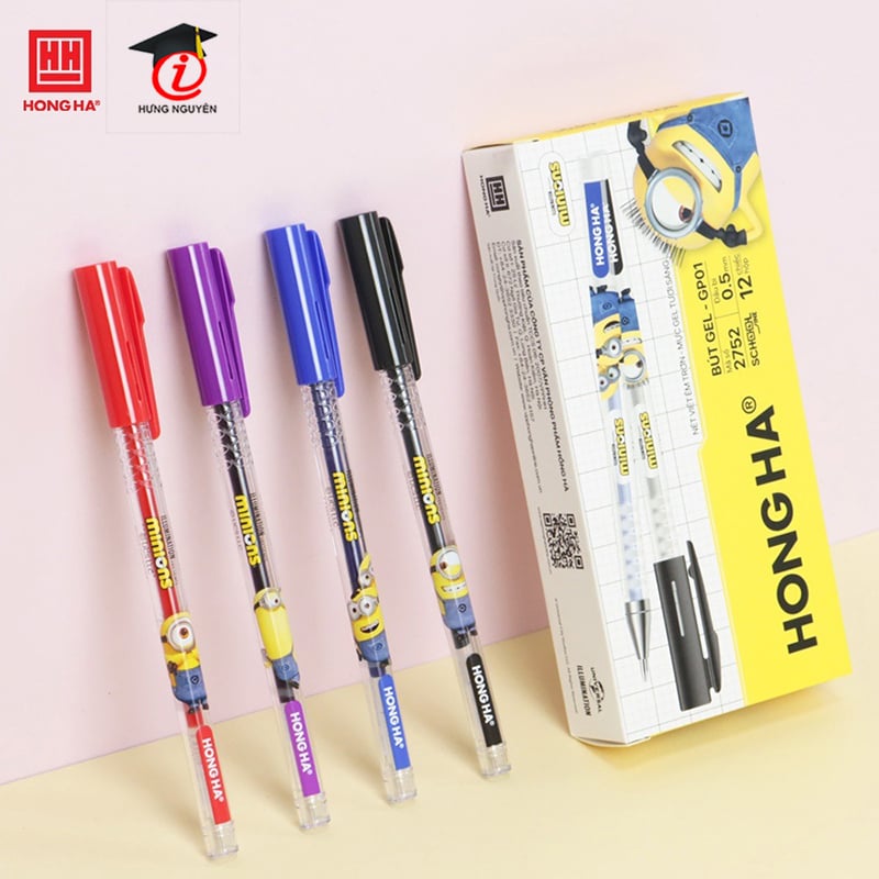 Bút Gel Minions GP01 - Schoolline: Vừa Học Vừa Chơi, Thỏa Sức Sáng Tạo