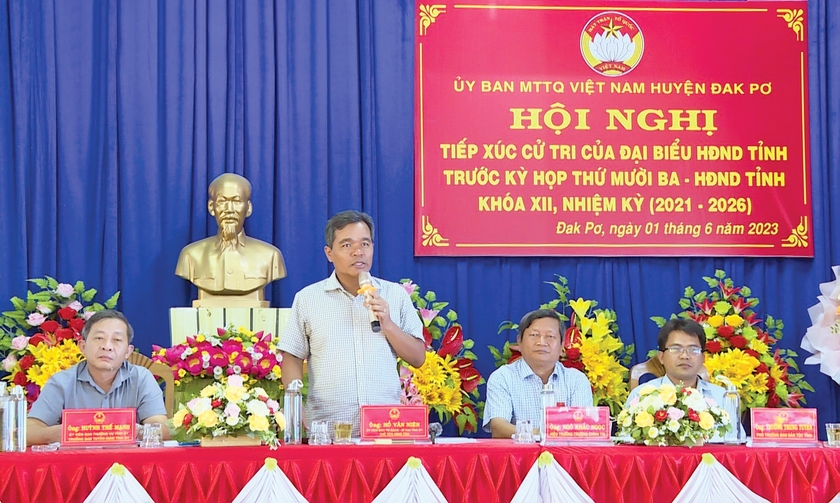Bí thư Tỉnh ủy, Chủ tịch HĐND tỉnh Hồ Văn Niên: Cần quan tâm giải quyết ý kiến, kiến nghị của cử tri ảnh 1