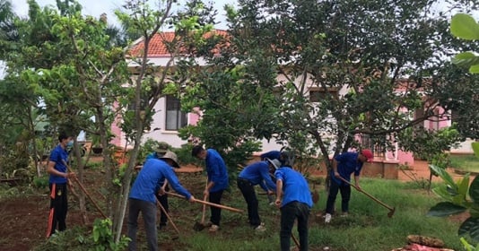 Tuyên truyền để học viên cùng chung tay xây dựng môi trường văn minh, sạch đẹp