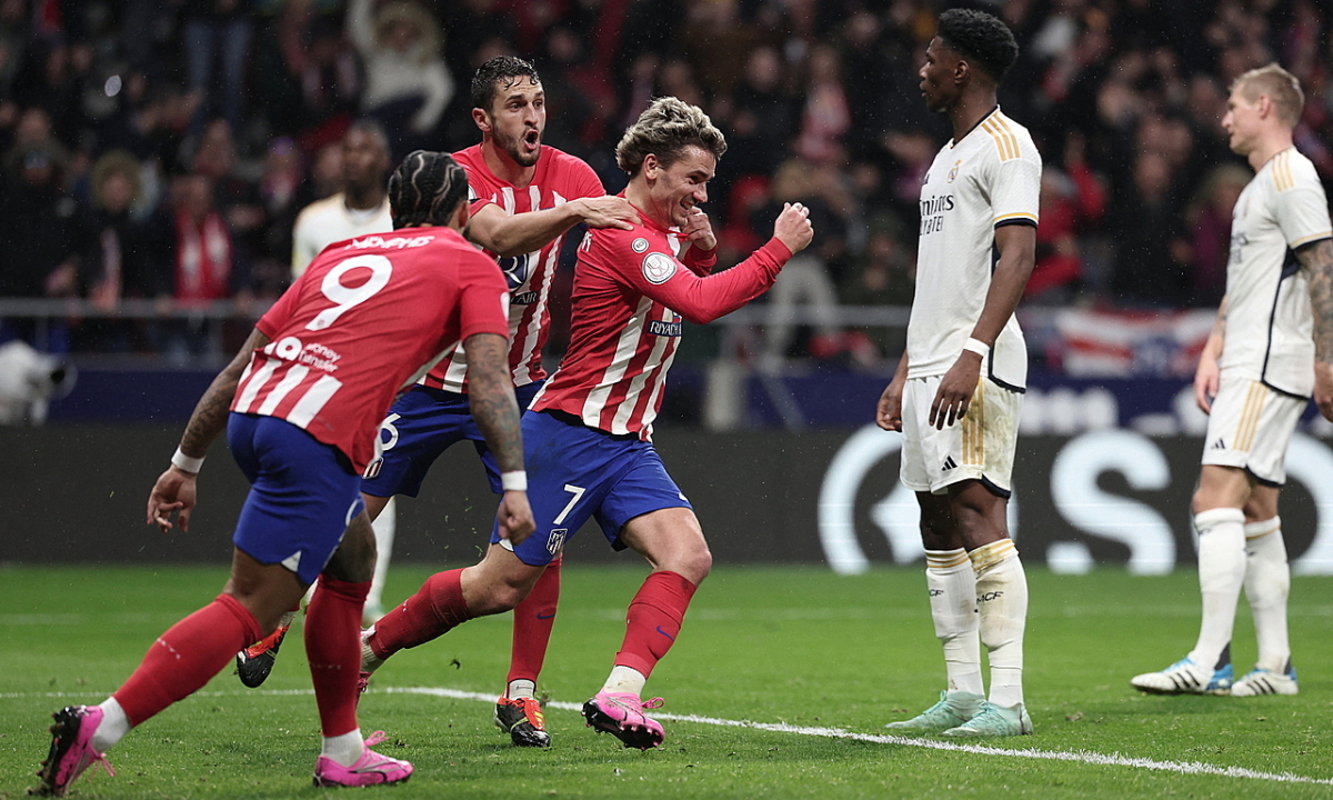 Griezmann giúp Atletico 'rửa hận' Real