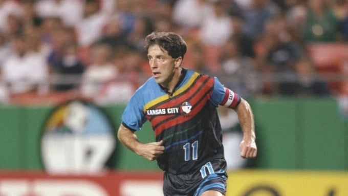 Radosavljevic in Kansas City colours at the age of 40 - when he won the MLS MVP award in 2003. Photo: MLS