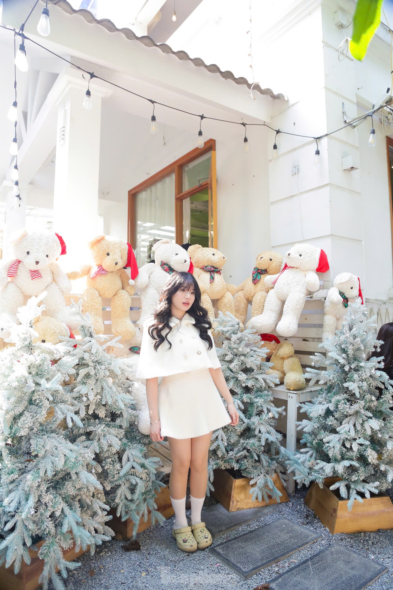 Winter muses watch the snow fall in a coffee shop in the heart of Hanoi photo 4