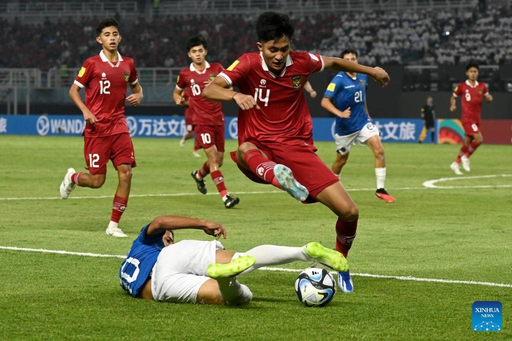 Trận đấu U17 Indonesia và U17 Ecuador tại giải U17 World Cup. (Nguồn: Tân Hoa xã)