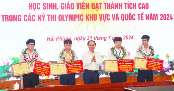 Hai Phong gasta 2.700 millones de dólares para premiar a personas que ganaron premios olímpicos