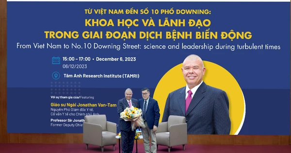 Professor, British Knight of Vietnamese origin talks with 300 Vietnamese scientists