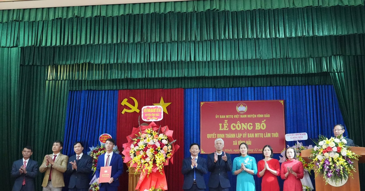 Création du Front de la Patrie du Vietnam dans les communes pour mettre en œuvre l'organisation des unités administratives