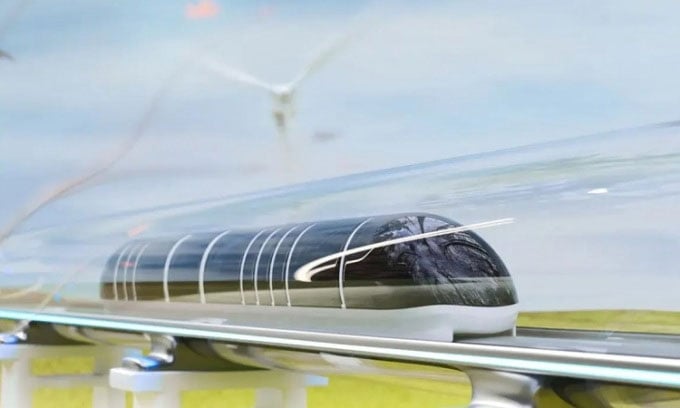 Les trains à sustentation magnétique peuvent atteindre 1 000 km/h. (Photo : Interesting Engineering)  