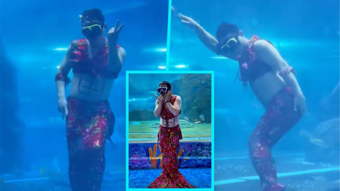 Chàng tiên cá bỗng hot rần rần tại Trung Quốc, thành hiện tượng sau một đêm nhờ vũ điệu lắc bụng 'bằng cả tính mạng' khiến dân mạng cười ngất - Ảnh 1.