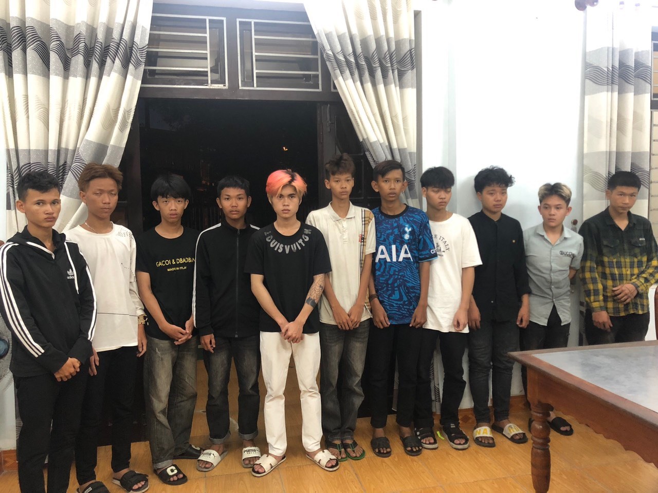 Un groupe d'adolescents a été arrêté par la police. Photo : B.D.