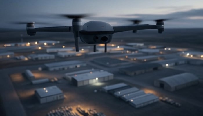 Mysterious drone discovered on US military base