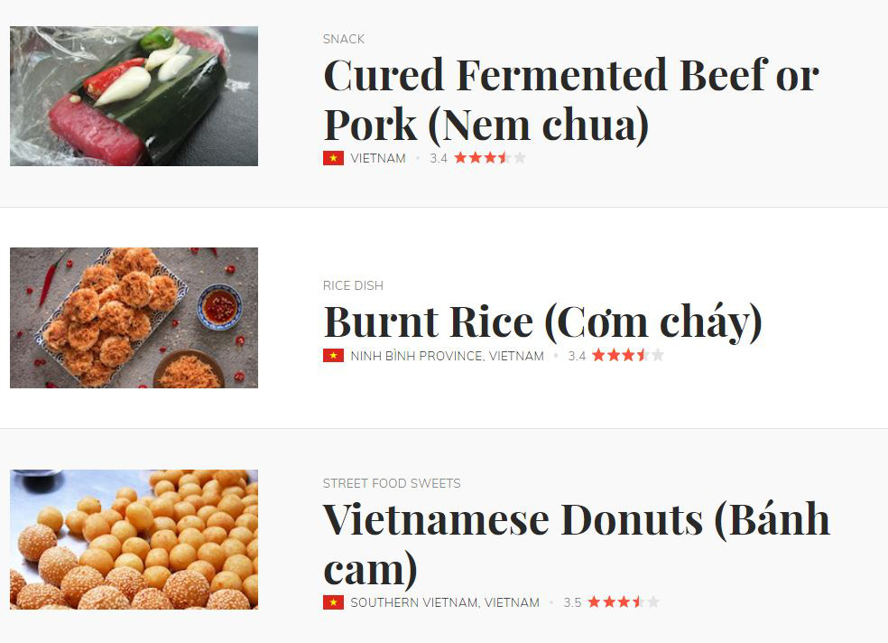 Nem chua, cơm cháy và bánh cam chung số phận 