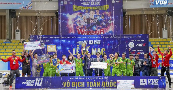 ĐH Duy Tân là nhà vô địch toàn quốc VUG Futsal 2023