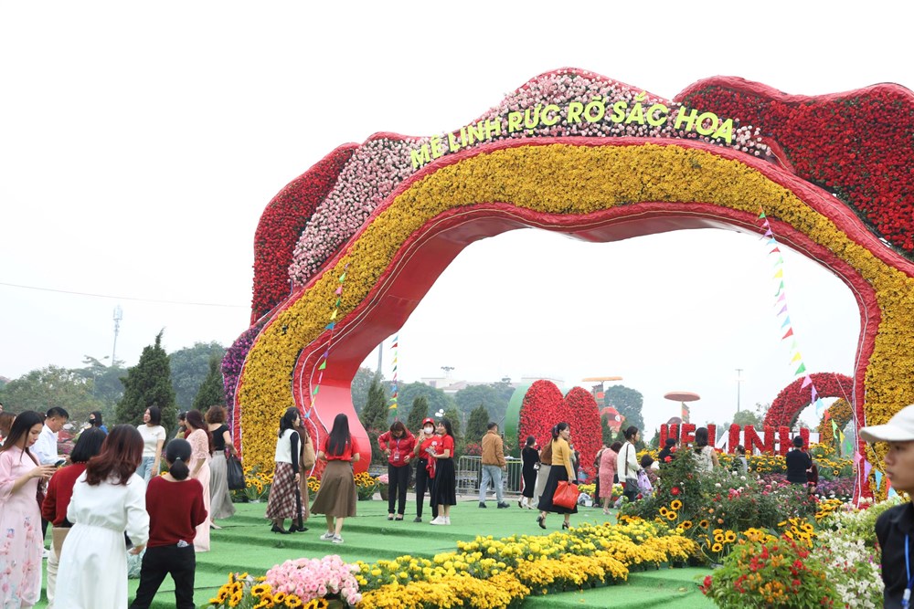 Khai mạc Festival hoa Mê Linh năm 2024 - ảnh 5