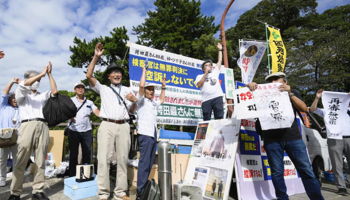 Japanese man acquitted after 45 years in prison