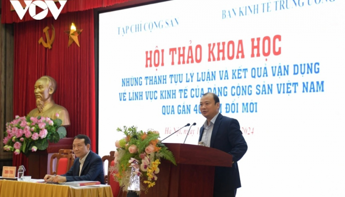 The Editorial Board of Communist Magazine organized a scientific conference on achievements of 40 years of renovation.