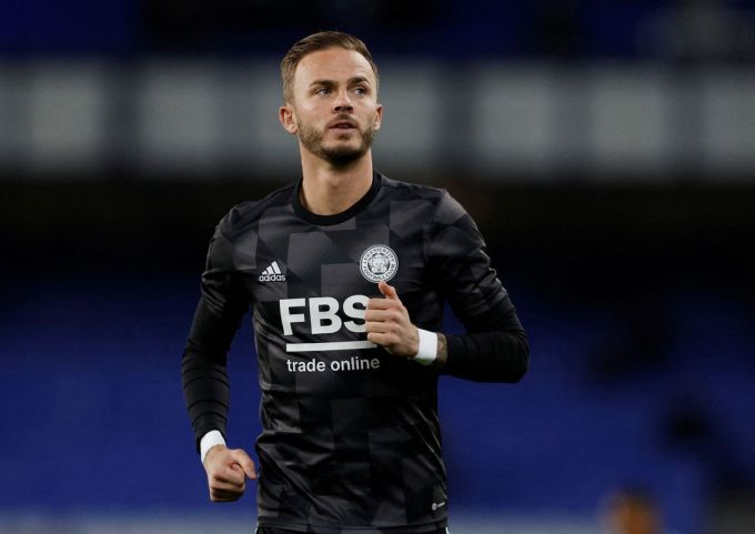 James Maddison avant le match Leicester vs Everton à Goodison Park, Liverpool en Premier League le 5 novembre 2022. Photo : Reuters