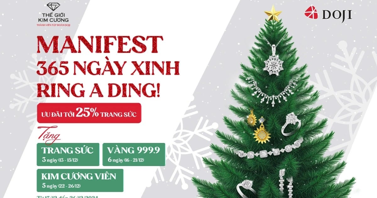 365 ngày xinh tươi với quà tặng trang sức DOJI và Thế Giới Kim Cương