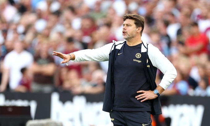 Pochettino dirigió la derrota del Chelsea por 1-3 ante el West Ham el 20 de agosto. Foto: Chelsea FC