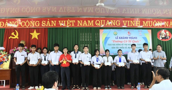 Inauguration de la « Rue du Drapeau National » et attribution de bourses aux étudiants pauvres de Dong Nai