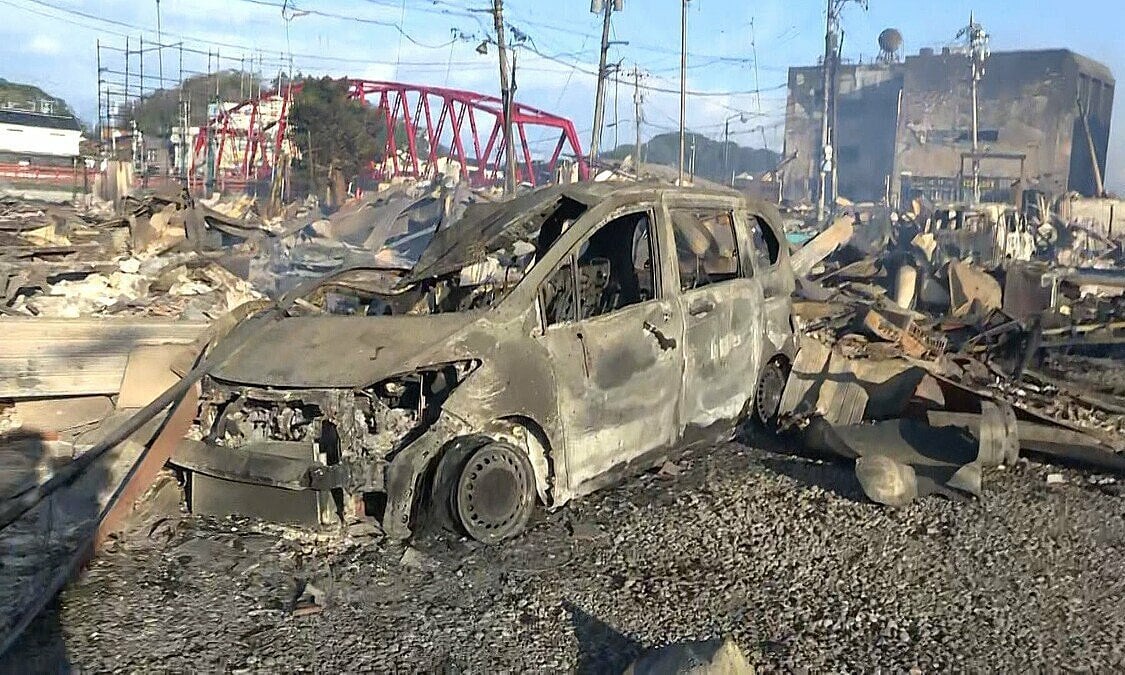 1,000-year-old market in Japan burned down after earthquake