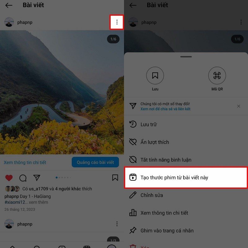 Làm Reel Instagram từ bài viết nhanh chóng, đơn giản