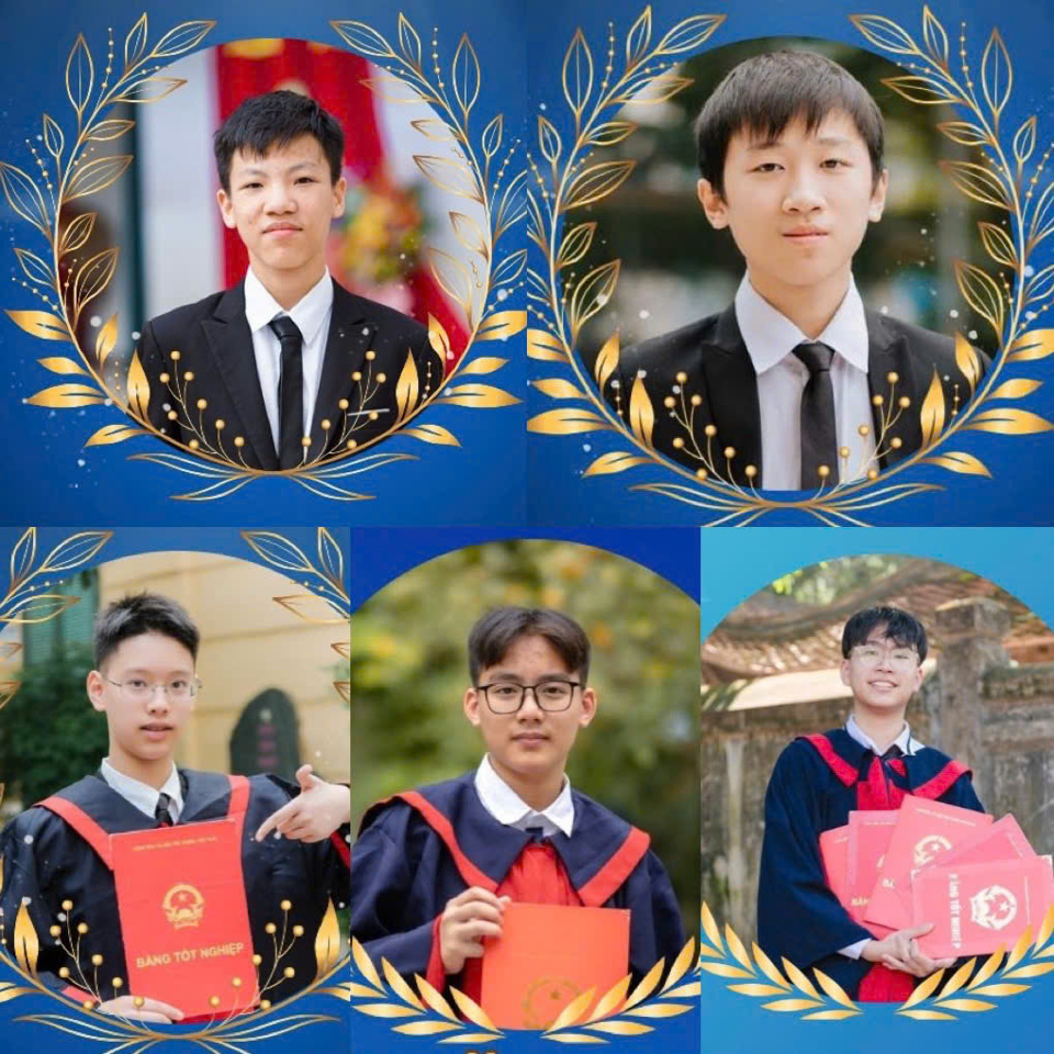 5 excellent students of Newton School entered the Hanoi team to compete in the national excellent student competition in the 2024-2025 school year.