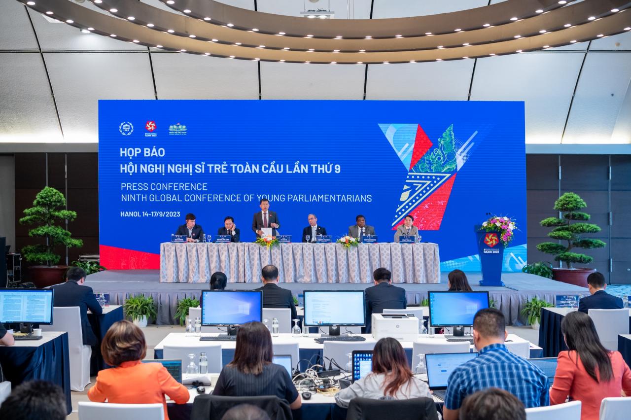 Internationale Pressekonferenz zu den Ergebnissen des 9. Welttreffens Junger Parlamentarier: IPU tief beeindruckt von Vietnams Organisationsarbeit