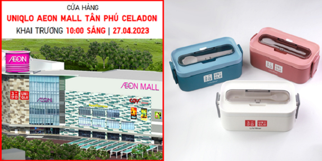 Cửa hàng Uniqlo Aeon Mall Tân Phú Celadon khai trương từ ngày 27/4 - 1