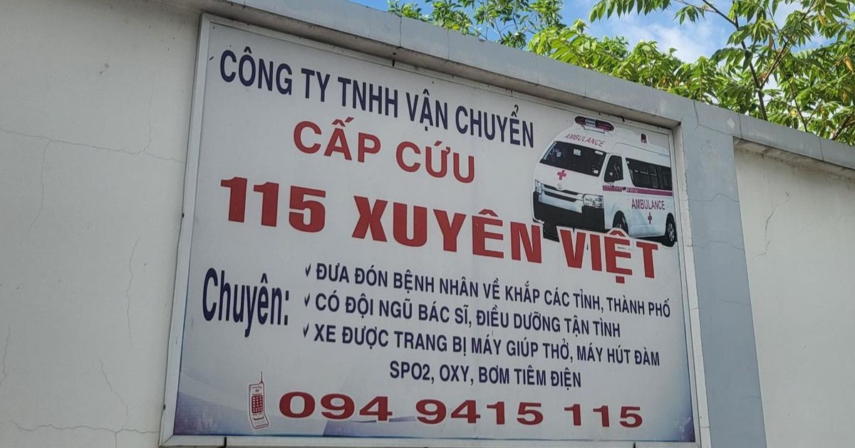 Vụ xe cứu thương thu giá cao: Công ty chưa thực hiện kê khai giá thu theo quy định