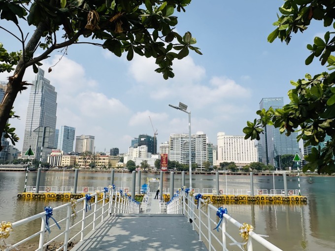 The pier at Thu Thiem station. Photo: Saigon Waterbus