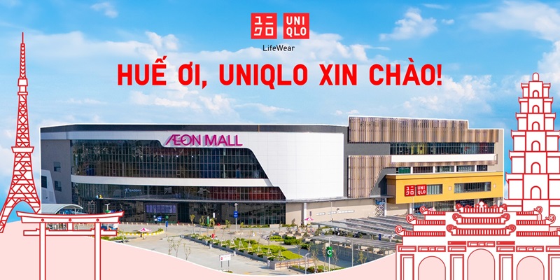 UNIQLO chuẩn bị mở cơ sở bán lẻ tại Trung tâm thương mại Aeon Mall Huế (Nguồn: UNIQLO Việt Nam)